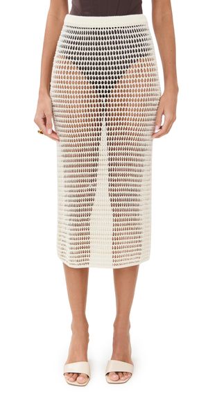 STAUD Ines Skirt Ivory XL
