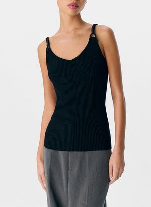 Object - Débardeur Col V - Taille XL - Noir