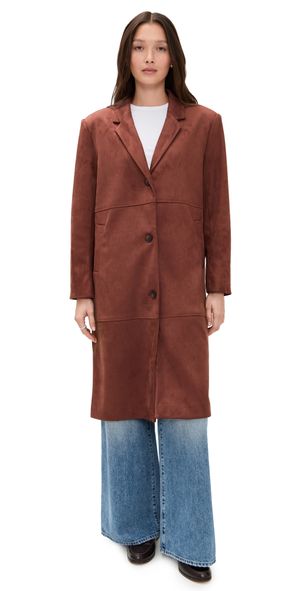 LE BOP Maisie Faux Suede Jacket Cappucino S