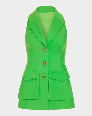 Lisa Button-Front Vest
