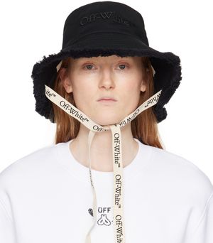 Off-White Chapeau bob surdimensionné noir