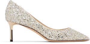 Jimmy Choo Silver Romy 60 Heels