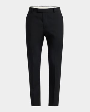 Men's Wool Cigarette Trousers