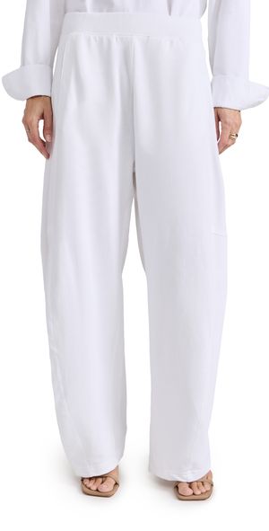 Tibi Petite Summer Sweatshirting Winslow Pants White L