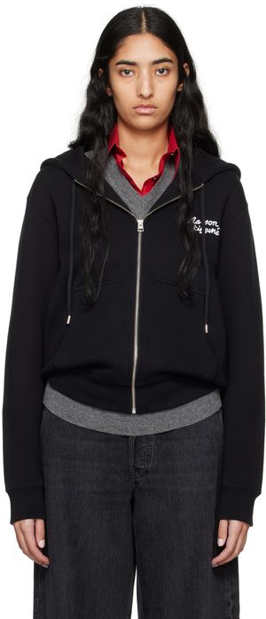 Maison Kitsuné Black Handwriting Hoodie