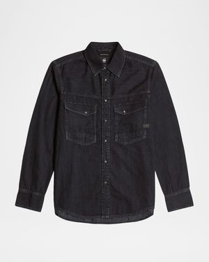 Men's Dakota Slim Fit Western Snap-Front Overshirt