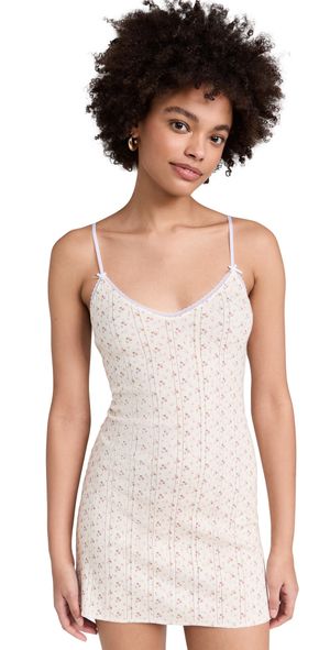 COUCOU The Cami Slip Dress English Rose L