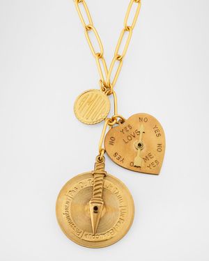 Love Dial Long Charm Necklace