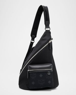 Men's Aren Nylon and Leather Sling Bag