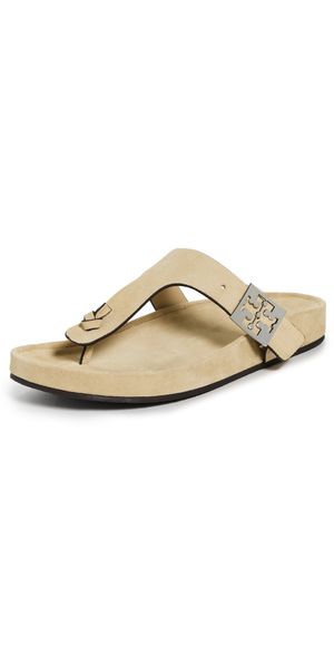 Tory Burch Mellow Thong Sandals Praline 6