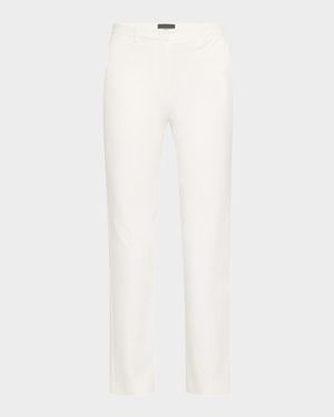 Cotton Straight-Leg Trousers