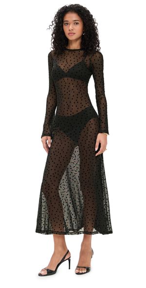 LE BOP Hattie Dress Chocolate Polka Dot S