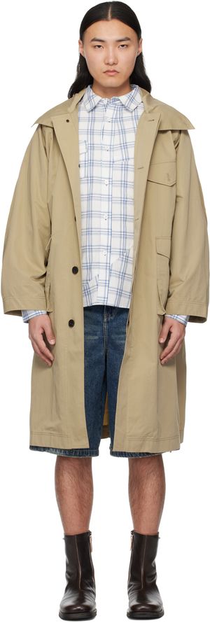lesugiatelier Beige Travel Mac Coat