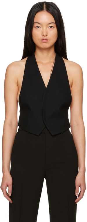 Ann Demeulemeester Black Marina Vest