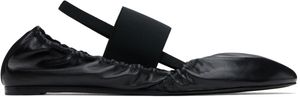 ALAINPAUL Black Merce Ballerina Loafers