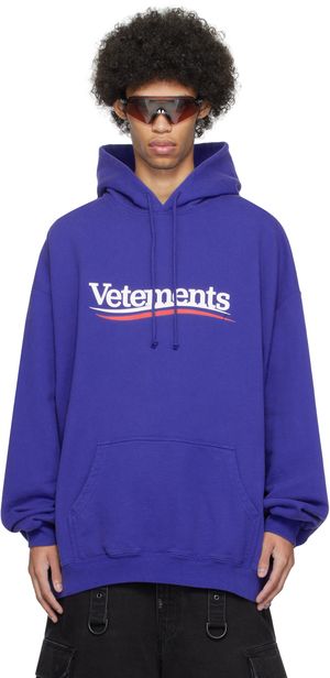 VETEMENTS Blue Campaign Hoodie