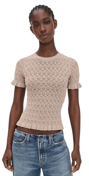 Sea Ruby Knit Tee Champagne M