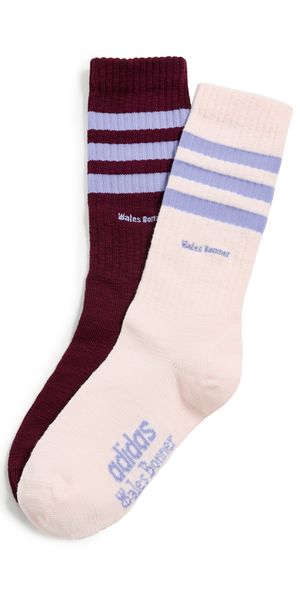 Adidas x Wales Bonner Adidas x Wales Bonner 2 Pack Socks maroon/wonder quartz XL