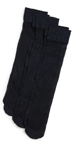 Stems Essential Sheer Knee Socks Set Of Three Black One Size