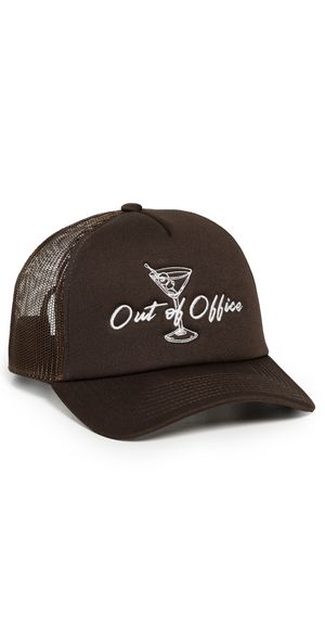 Brixton Out of Office Netplus Trucker Hat Pinecone Brown One Size