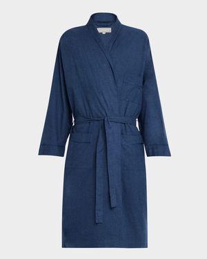 Men's Brushed Flannel Robe