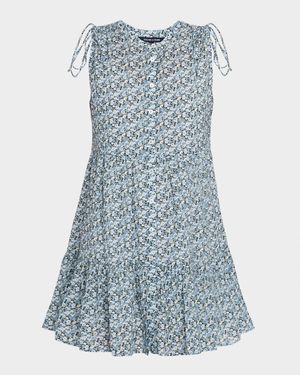 Yulianna Floral Tiered Button-Front Mini Dress