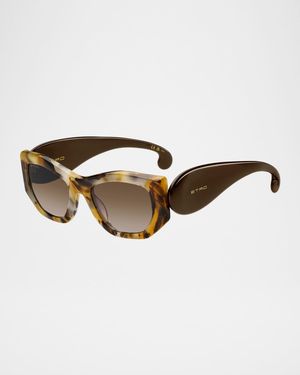 Etropaisley Acetate Rectangular Sunglasses
