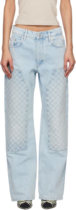 MISBHV Blue Monogram Carpenter Jeans