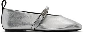 rag & bone Silver & Black Spire Mary Jane Ballerina Flats