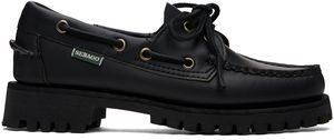 Sebago Flâneurs Ranger noirs eu cuir poli à bout de style mocassin - Campsides