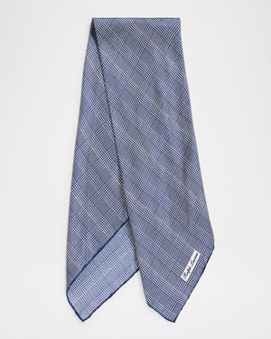 x Neiman Marcus Men's Glen Plaid Neckerchief