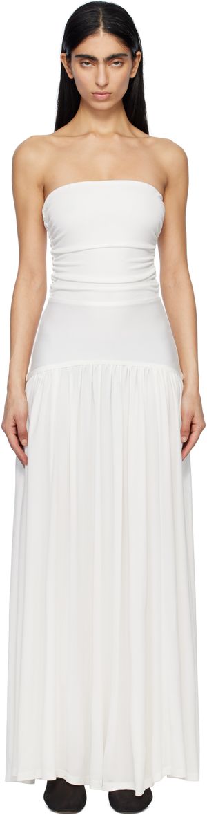 Staud White Mariana Maxi Dress