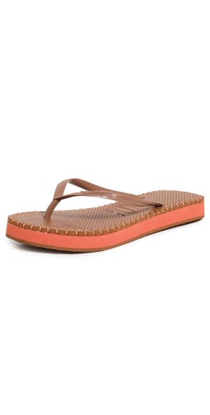 Havaianas Slim Flatform Loop Flip Flops Rust 11/12
