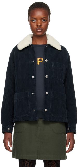 A.P.C. Blouson Juliana bleu marine