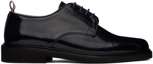 Thom Browne Derbys d'uniforme noirs en cuir de veau