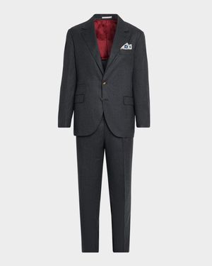 Men's Wool Flannel Two-Piece Suit