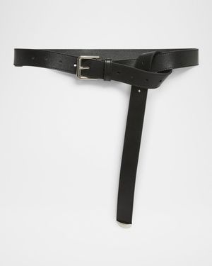 Voyou Metal Buckle Leather Belt