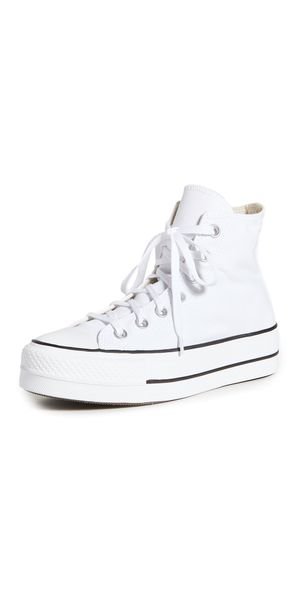 Converse Chuck Taylor All Star Lift High Top Sneakers White/Black/White 8