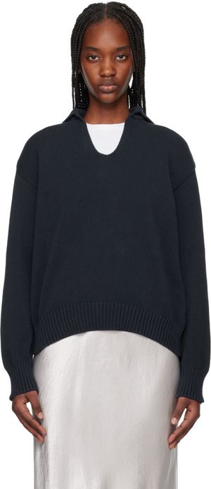 MM by Max Mara Navy Billy Polo