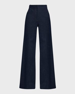 Crue Wide-Leg Stretch Denim Pants