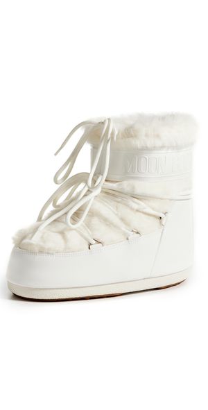 Moon Boot Icon Low Faux Fur Boots Optical White 39/41