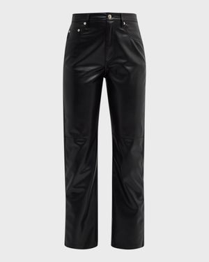 Vinni Faux-Leather Ankle Pants