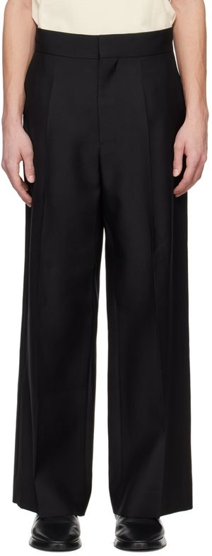 Fear of God Black Wide-Leg Trousers