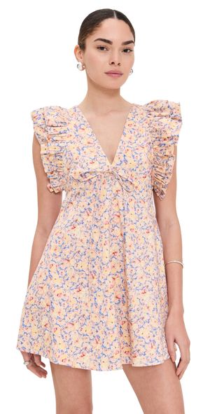 Kika Vargas Nola Dress Yellow Garden Yellow 10