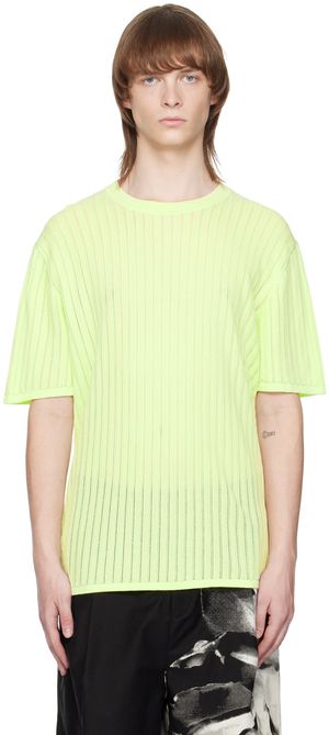 TAAKK T-shirt vert à col ras du cou