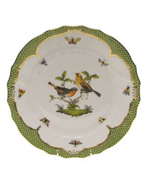 Rothschild Bird Green Motif 09 Dinner Plate
