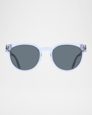 Men's Gancino P-3 Acetate Round Sunglasses