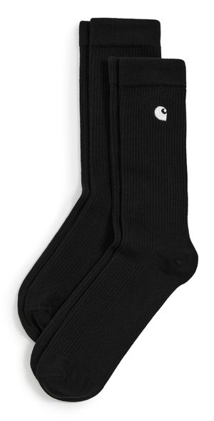 Carhartt WIP Madison Two-Pack Socks Black/White One Size