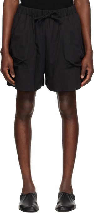Simone Rocha Black Cargo Pocket Shorts