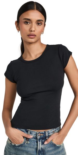 Z Supply 90's Baby Tee Black L